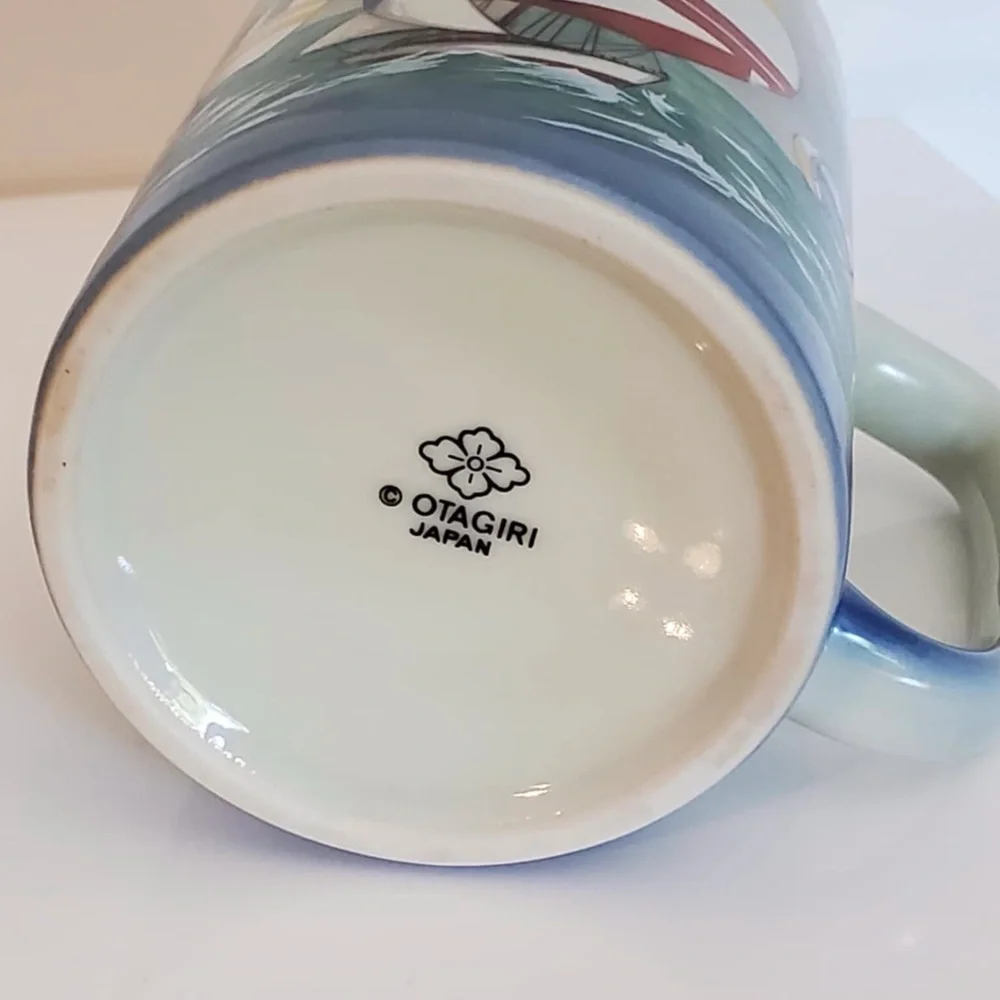 Otagiri Mug Sailboats 8 oz Japan Vintage